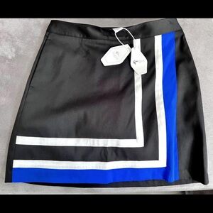 Greg Norman Collection Black, Blue and White Golf Skort/Skirt
